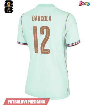 Lacne Ženy Futbalové dres Francúzsko Bradley Barcola #12 MS 2026 Krátky Rukáv - Preč